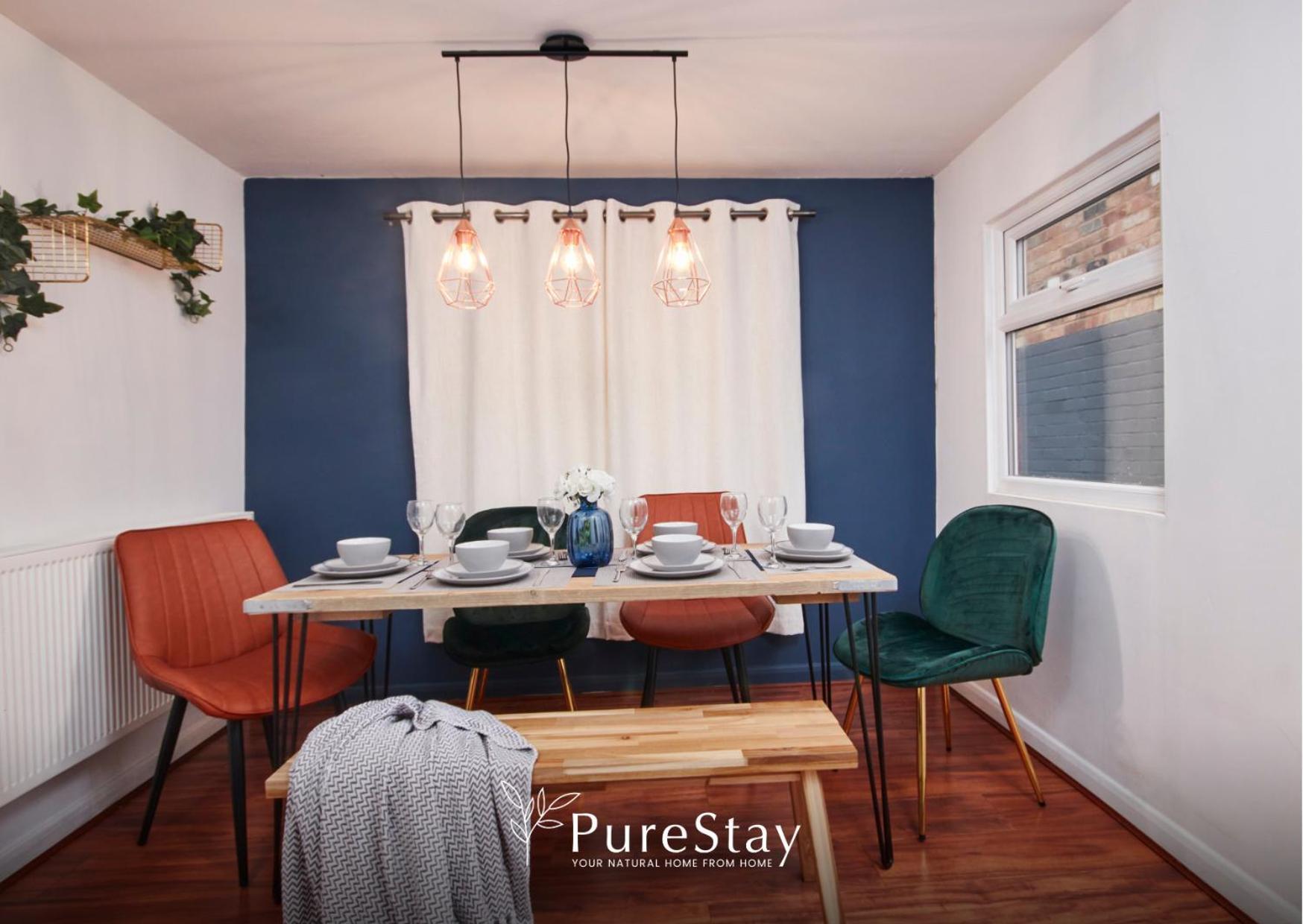 5 Bed House In Leamington Spa Perfect For Contractors With 7 Beds By Purestay - 14 Night Min! Ngoại thất bức ảnh
